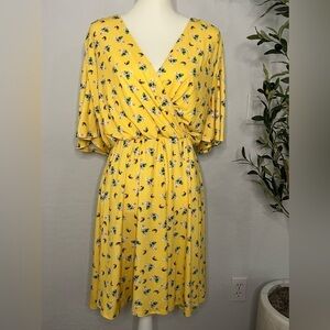 Yellow Floral Dress by Alexia Admore